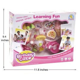 azimporter Play Food Set With Cupcake, Cakes, Ice Cream & Sundae