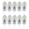 10 Pack G4 2835 LED Bulb Transparent Led Lamp Plug