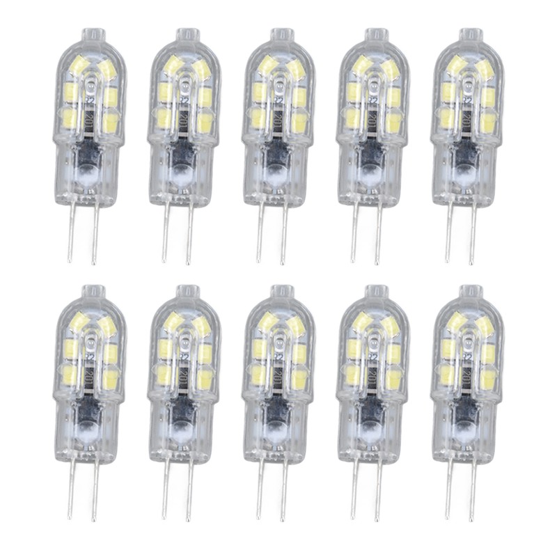 10 Pack G4 2835 LED Bulb Transparent Led Lamp Plug
