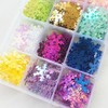 Chenkou Craft 1 Box 750pcs 20mm Rainbow Sequin Snowflake for