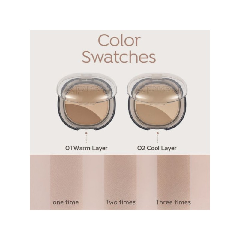 A'PIEU Juicy Pang Layering Shading 7g, Color:02 Cool Layer