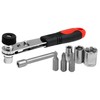 DEKTON DT65233 Ratchet Wrench, Black/Red, Set of 22 Piece