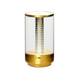 COCUGAOWIN Creative LED Honeycomb Table Lamp – Touch Dimmable 3-Color Light, USB Rechargeable, Cordless Aluminum & Glass Beside Lamp for Bedroom, Dining, and Mood Lighting