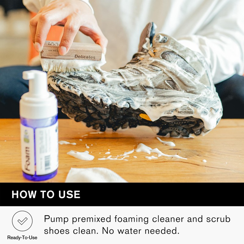 Jason Markk Quick Clean Kit, Shoe Cleaner, 2-Piece Set, Ready-To-Use