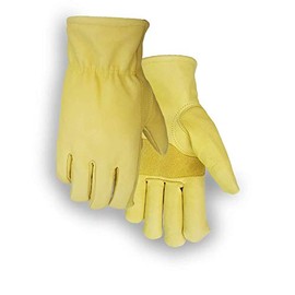 Winter Gloves for Men - 267F Medium Fleece WINTER LINED Grain Cowhide, Keystone Thumb, Patch Palm - Perfect Mens Gloves Guantes para el frio Womens