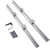 CHUANGNENG Linear Rail SBR12 300mm 2PCS Fully Supported Linear Rail