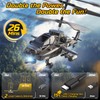 DEERC Apache RC Helicopter for Kids & Adults, Military Remote