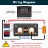 YOJOCK DC Voltmeter, 300A Digital Voltage, Current Energy, LCD Display,