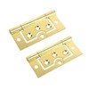 Brass Plated Hinges Door Flush Hinges 75mm/3-Inch Heavy Duty Hurl