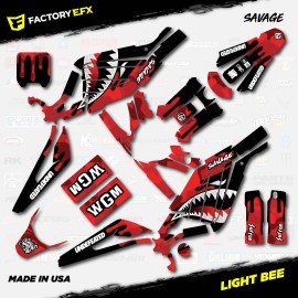 Factory EFX Red Camo Savage Racing Graphics kit fits Sur-Ron Light Bee All Years Surron
