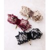 Kobe Vingtaine Pony Hook Hair Hook Tweed Ribbon Hair Accessory