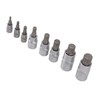 8PCS Hex Bit Set 1/2in 1/4in 3/8in Iron Hex Heads