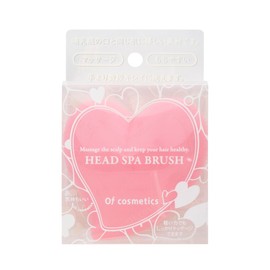 Ofcosmetics Head Spa Brush, Rose Scalp Colour and Dirt, Head Spa Massage, Can Be Used by Children, Pore Cleansing