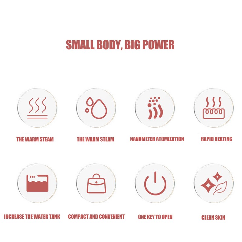 80ml Facial Vaporizer Rapid Heating Large Water Nanometer Atomization Tank