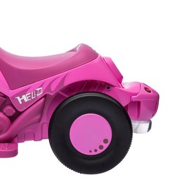 Ride on Bubble Car, 6V Kids Motorcycle, 3 Wheeled 2 MPH Electric Motorbike for Toddler with LED Headlight, Music, Forward & Reserve, Pink electric car for kids, cars for kids, cars for kids,ride on cars for kids,gifts for kids