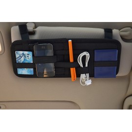 Better Space Sun Visor Organizer, Black