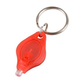 ATST Mini UV Black Light Key Ring Flashlight Torch - Bright UV Light – Attaches to Key Chain (Red)
