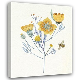 ArtDirect Honey Bees VI 15x18 Gallery Wrapped Canvas Museum Art by Wang, Melissa