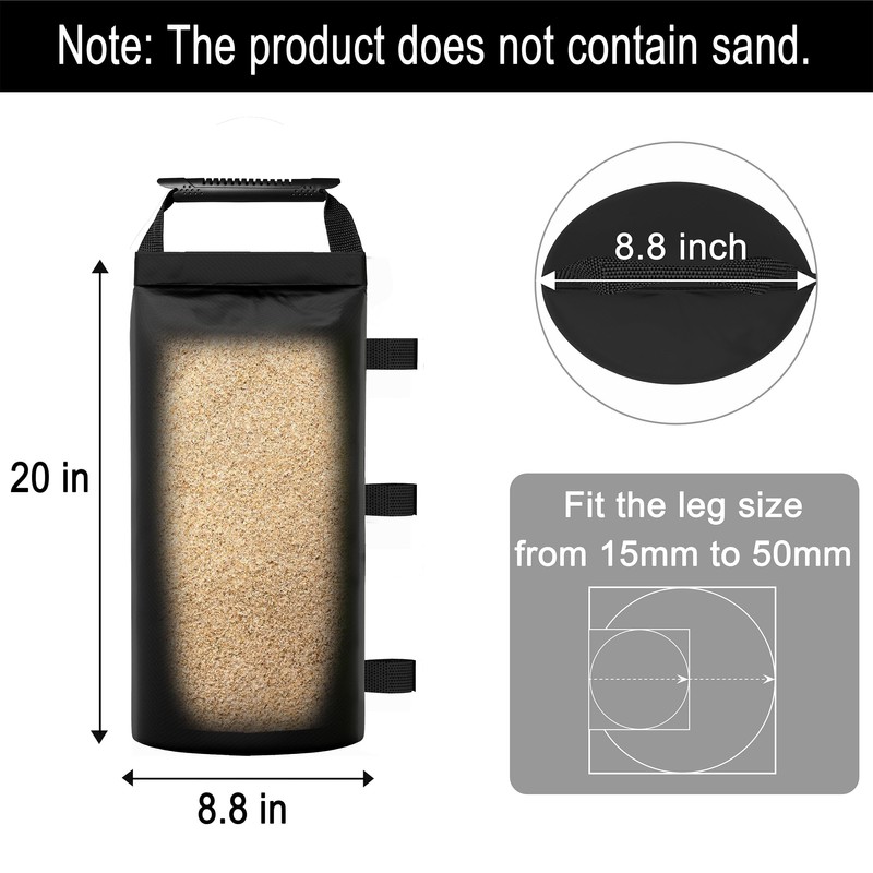 Canopy Weights Sand Bags for Weight Windproof Pop up Canopy