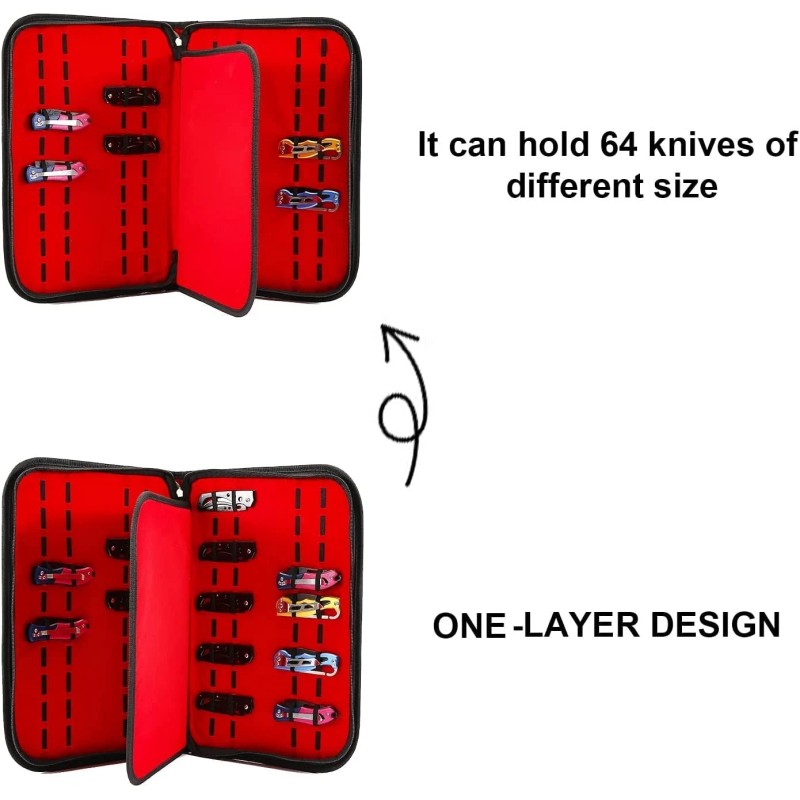 Hersent Pocket Knife Storage Case,folding Knife Pouch Carrier Holder,4