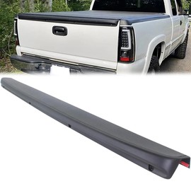 KARPAL Tailgate Molding Spoiler Cap Top Protector Trim Compatible with 1999-2006 Chevy Silverado GMC Sierra, Replacement GM1909101, 15932249 (No Screws)