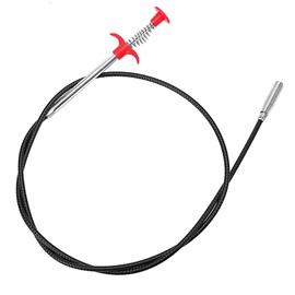 フレキシブルグラバー ピックアップツール 4つの爪付き 折り曲げ可能な排水管オーガー ゴミや髪の毛をドレッジドレイン、シンク、トイレに (35インチ/90cm)…