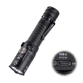 RovyVon S23 Search Flashlight, 4000 Lumens High Lumen Brightest Flashlight Long Throw Flashlight, 5000mAh Rechargeable Battery, IPX8 Waterproof EDC Flashlight Compact Duty Work Light with Lanyard