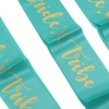 8Pcs Bride Bridesmaid Sash Gold Letters Hypoallergenic Material Wedding Bride