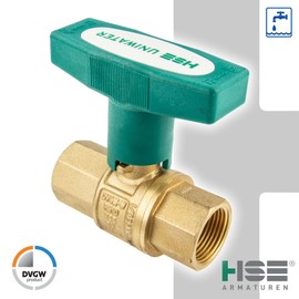 UNIWATER 1 Inch-DN 25 Drinking Water Ball Valve with ISO T-Handle Inner Thread x 1 Inner Thread