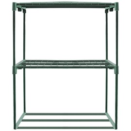 Zenport SH3222A 3-Tier Greenhouse Plant Growing Rack, Black