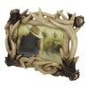 Ebros Gift Rustic Intertwined Stag Deer Antlers Picture Frame With