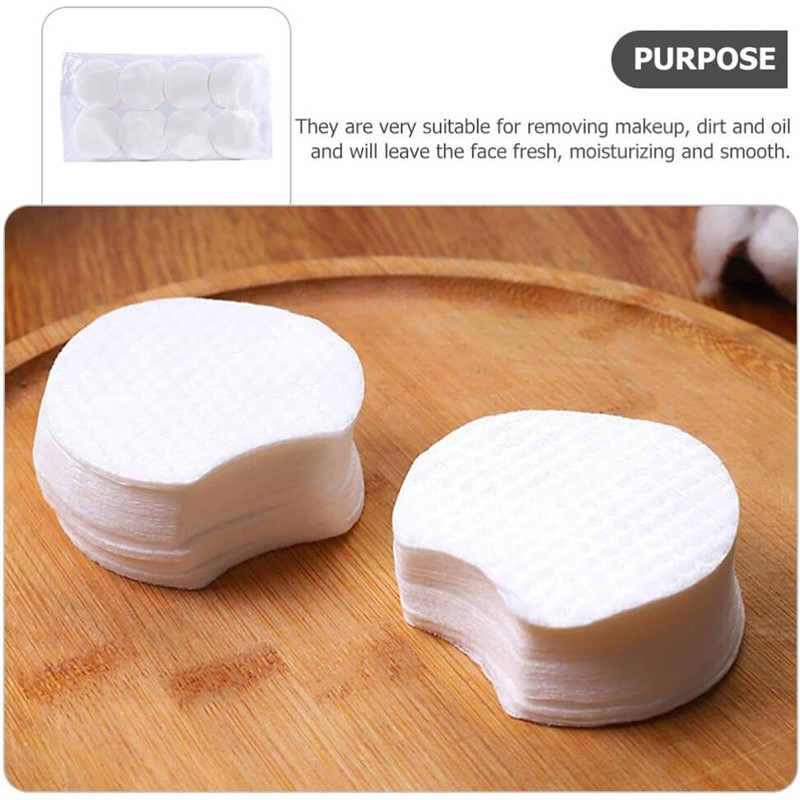 1200Pcs Cotton Makeup Remover Pads Round Pearl Texture 80G