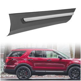 KUAFU Rear Right Side Door Lower Molding Compatible with 2016-2019 Ford Explorer/Police Interceptor Utility Replacement for FB5Z7825556BA Rear Door Body Side Outer Door Molding Trim