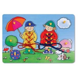 Laces puzzle, wooden, toddler