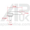 APUK Chrome Bonnet Fastener Latch Catch Handle Lever Replacement for