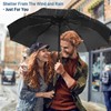 NINEMAX Compact Travel Umbrella Windproof Strong Folding,Small Automatic Umbrellas Double