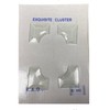 2"x1" Clear Glass Boarder Bevel Cluster BC442