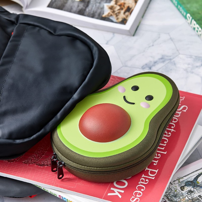 It's Academic Avocado Pencil Case School Supply Bag with Mesh