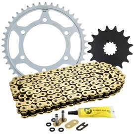 NICHE Drive Sprocket Chain Combo for Suzuki GSXR600 Front 16 Rear 43 Tooth 525 X-Ring 114 Links