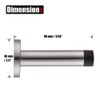 JQK Door Stopper, 304 Stainless Steel Thicken 1mm Sound Dampening