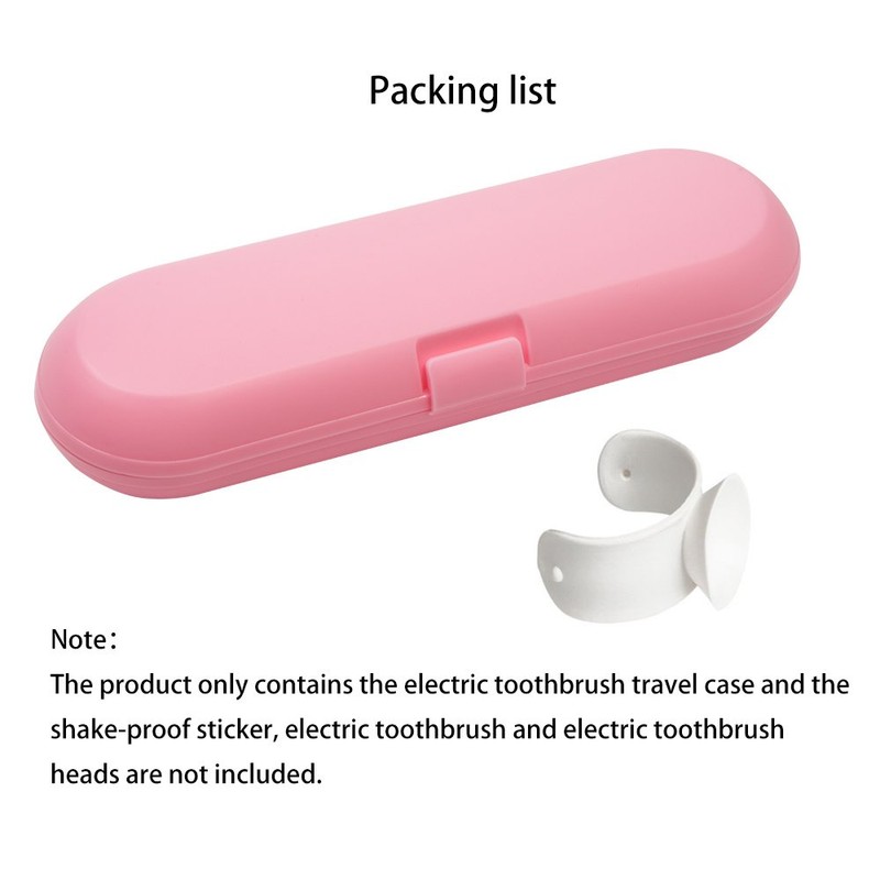 Plastic Electric Toothbrush Travel Case for Oral-B Pro Series, Pink