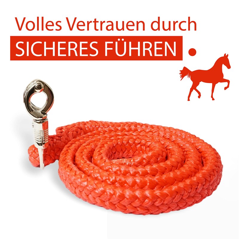 Lead Rope with Panic Hook | for Horses, Ponies, Shetty,