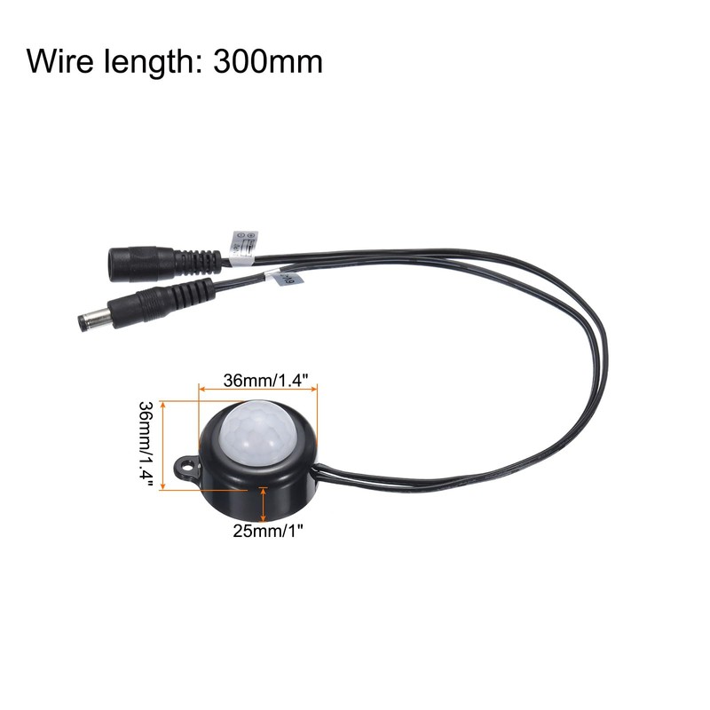 MECCANIXITY DC 6V-24V 5A PIR Motion Activated Sensor Switch with