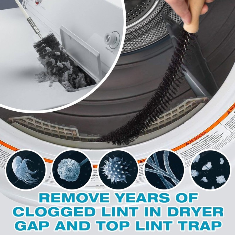 Sealegend 58-Piece 52-Feet Dryer Vent Cleaner Kit, Dryer Cleaning Tools,