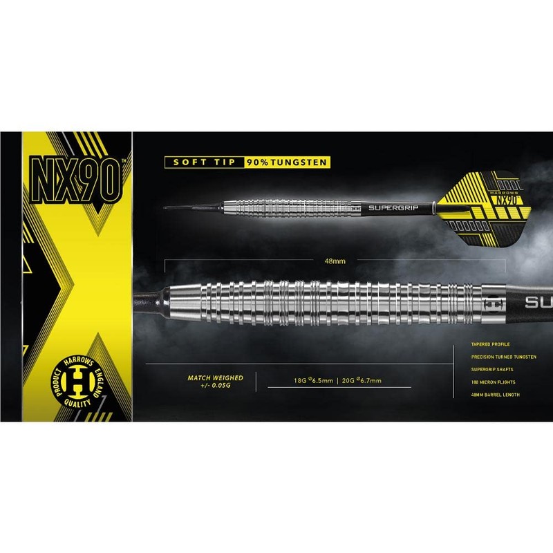 Harrows NX90 NX 90 2BA 20gR Darts Barrel Darts Set