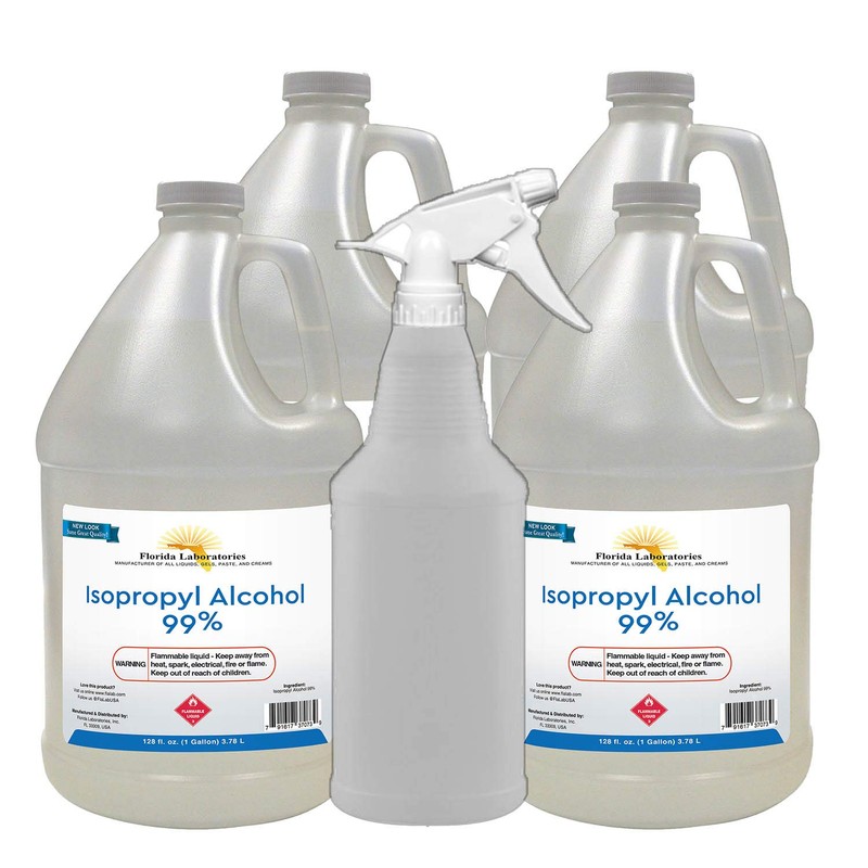 Isopropyl Alcohol 99% Anhydrous - 4 Gallon - Empty Bottle