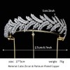 Luxury CZ Wedding Hairband Zircon Silver Gold Wheat Headband Birthday