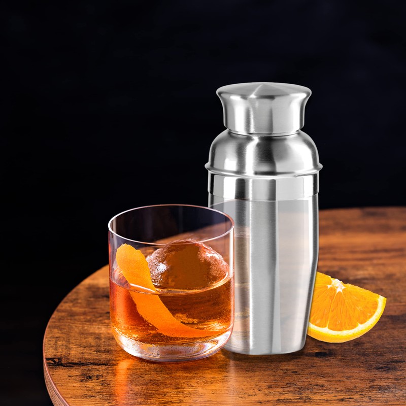 OGGI Mini Cocktail Shaker 10oz - Stainless Steel - Ideal