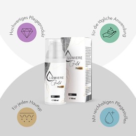 Lumiere Gold Premium Creme | Für jeden Hauttypen | Einfache Anwendung | 100ml Inhalt