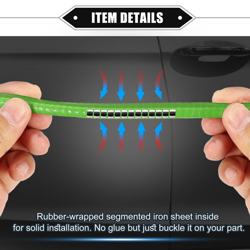 A ABSOPRO Car Door Edge Protection 32.8ft U-Shaped Rubber Trim